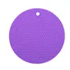 Mantel Individual Redondo de Silicona Mantel Individual de Silicona Grado Alimenticio Almohadilla Aislante Anti-quemaduras Cazuela Resistente a Altas Temperaturas Espesado Alfombrilla para Horno de Microondas