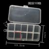 Caixa plástica transparente com 15 grades 10 grades caixa para miçangas caixa para elásticos caixa de armazenamento com 15 grades 10 grades de folha cerâmica