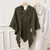 Colección de otoño e invierno transfronteriza: bufandas triangulares y chales de punto de moda con mezcla de lana, perfectos como prendas de abrigo o chales para mujer; venta al por mayor del fabricante