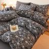 Categoria Mãe e Bebê 100% Algodão Escovado Estilo Retrô Europeu Roupa de Cama de Algodão Puro Conjunto de Quatro Peças Roupa de Cama de Dormitório de Estudante Conjunto de Três Peças