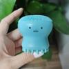 Escova Facial de Silicone Demaquilante Massagem Limpeza Escova Facial Água-viva Silicone Escova Facial Manual Escova Facial de Polvo Pequeno