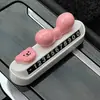 Placa de Número de Teléfono para Estacionamiento Temporal de Coche con Lazo Nuevo Placa de Matrícula de Mudanza Femenina Adornos de Decoración Interior de Coche