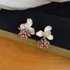 Brincos de pétalas em pintura a óleo degradê estilo férias na praia, frescos e doces, luxo leve, nicho, brincos de alta qualidade