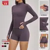 Traje Fitness de Secagem Rápida Transfronteiriço Europeu e Americano com Zíper Traje Casual para Mulheres Traje Esportivo para Ciclismo e Corrida ao Ar Livre 4510