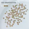 Joyería para Uñas Color Champagne Brillante Circonia Mini Pequeños Planos Fondo Diamante Mezclado Forma Especial Marquise Joyería de Diamante para Uñas Venta al por Mayor
