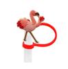 Nova Tampa de Canudo Flamingo Tampa de Canudo Plug de Silicone Anti-Poeira Formato Fofo Tampa Decorativa para Canudo