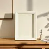 Porta-retrato oco tridimensional de 6 polegadas, moldura vazia para display DIY de borboletas, conchas, espécimes de insetos, porta-retrato de madeira para moldurar emblemas