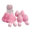 Conjunto Combinado de 20 Peças para Exportação: Triângulo Popular Transfronteiriço, Esponja de Pó para Polegar, Veludo Coral, Faixa de Cabeça com Laço no Pulso
