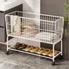 Cesta de Ropa Sucia, Cesto para Ropa Sucia, Carrito Móvil para Baño, Estante de Almacenamiento para Cambiarse de Ropa Junto al Lavabo, Cesta de Lavandería