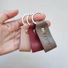 Llavero de Coche de Cuero PU Multicolor Personalizado Anti-Pérdida Cuerda para Llaves Accesorios Colgante Se Puede Imprimir con Logotipo Llavero de Regalo