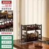 Estante de Almacenamiento para Tazas de Té de Escritorio Soporte de Exhibición para Tetera de Arcilla Púrpura Estante de Exhibición para Juego de Té Nuevo Estilo Chino Pequeño Gabinete de Exhibición de Múltiples Estantes