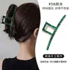 Pinza para el pelo de viaje de alta gama estilo coreano, elegante pasador grande para la parte posterior de la cabeza, adecuado para cabello grueso, estilo pinza de tiburón versátil