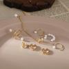 Clips para la oreja de moda popular transfronteriza para hombres y mujeres, aretes personalizados de lujo ligero, cartílago falso sin perforar, aretes retro simples al por mayor