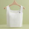 Chaleco con Almohadillas para el Pecho de Cinta de Hielo Roscada Sujetador de Mujer Ropa Interior de una Pieza para Mujer Ropa Exterior Anti-rozaduras Ligera Ropa de Base Espalda Bonita
