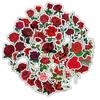 60 Adesivos de Rosa Florais de Nicho Flores Frescas Criativas Capa de Celular Decoração de Flores para Desktop Adesivos à Prova d'Água