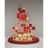 Iluminación y Accesorios Decorativos para Exhibidores de Cajas de Regalo de Año Nuevo Comerciales, Accesorios Personalizados para Centros Comerciales y Lugares Populares para Fotos
