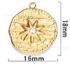 Lua estrela pingente de aço inoxidável diamante pressão de óleo pingente pulseira colar brincos DIY pingente de titânio produção de aço