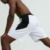 Pantalones Cortos de Baloncesto de Malla de Secado Rápido para Hombre, Combinación de Colores Negro y Blanco, Pantalones Cortos de Cinco Puntos Transpirables, Pantalones Cortos Deportivos Casuales para Exteriores, Venta al por Mayor de Fabricante