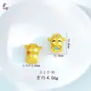 Contas da Sorte Banhadas a Ouro com Furos, Urso Atrai Sorte Contas com Furo Grande Acessórios para Joias DIY Feitas à Mão Venda por Atacado