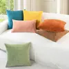 Funda de almohada de chenilla de doble cara para sofá, funda sin relleno, cojín para cabecera, cojín de respaldo de oficina, funda de almohada lumbar al por mayor
