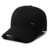 Chapéu masculino de couro de inverno para meia-idade e idosos, boné de beisebol quente para o pai, forrado com fleece e espessado para proteção contra o frio, boné estilo bico de pato que cobre as orelhas para o vovô