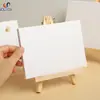 Mini Caballete de Escritorio con Marco de Aceite Trípode de Madera para Arte Boceto Set de Pizarra para Pintar Bocetos