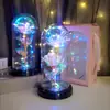 Regalo de San Valentín Cubierta Acrílica Luminosa LED Rosas para Cumpleaños de Novias Regalo del Día de la Madre para Mamá