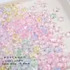 Estrela de Cinco Pontas de Vidro Versátil Transparente Coração de Pêssego Banhado Pulseira Colar Joias DIY Brincos Feitos à Mão Material Contas Acessórios