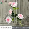 Rosa de Alto Galho com 5 Cabeças Rosa Diamante Conjunto de Arco para Área de Recepção de Casamento Flores Artificiais Decoração de Salão de Banquete Flores Artificiais