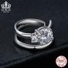 Avale Moissanita Brillante Clip Doble para Hueso de la Oreja Lujo Accesible Individual Plata Esterlina Simple S925 Versátiles Aretes y Clips para la Oreja para Mujer