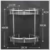Estante de Almacenamiento para Baño de Aluminio Espacial, Trípode de Pared para Baño sin Perforaciones, Fuerte Carga, Montado en la Pared, Gel de Ducha
