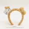 Diadema Linda de Gato con Estampado de Leopardo, Diadema Creativa Linda de Dibujos Animados, Pinza para el Cabello de Borde Ancho para Lavarse la Cara, Diadema Linda para Fotos para Niña