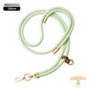 Cordão Original para Celular Longo 8mm Mosquetão de Montanhismo Transversal Ajustável Outdoor Elegante Dourado Escalada Corda Trançada