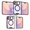 Aplicable a iPhone Duo Funda de Teléfono Magnética Plegable de Acrílico Bicolor Cobertura Completa Resistente a Caídas Cubierta Protectora Duradera
