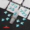 Diamantes Irregulares Azul Lago de Fundo Plano, Diamantes Brilhantes para Nail Art, Decorações de Nail Art com Diamantes Mistos, Ornamentos de Diamante Azul para Nail Art