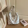 Elegante Bolso de Mujer de Lunares 2026 Nuevo de Moda Otoño Vintage Maillard Bolso de Hombro Bolso Tote de Gran Capacidad