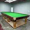 Mesa de bilhar com pernas de flor dourada para atacado, mesa de bilhar de oito bolas, mesa inglesa americana, retorno automático de bolas, mesa acessível, fábrica