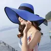 Sombrero de Paja de Ala Ancha para Playa para Mujer, Protección Solar de Verano, Sombrilla, Versátil para Vacaciones Sombrero de Sol de Ala Ancha