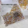 Diamantes Planos Dorados Amarillos, Lote Completo de Diamantes Brillantes para Uñas, Diamantes Redondos Pequeños Planos Amarillos Ahumados, Joyería de Uñas con Pedrería de Cristal