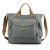 Bolsa de Ombro de Lona para Mulheres, Bolsa Simples de Grande Capacidade para Tutoria Estudantil, Bolsa Tote Casual de Cor Sólida Estilo Coreano para Deslocamento