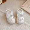 Zapatos de Princesa con Lazo de Encaje Dulce para Bebé 2026 Nuevo Estilo Sandalias de Verano para Niñas Suela Suave Transpirables con Punta Hueca