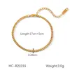 Estilo Europeu e Americano Transfronteiriço Lâmina de Aço Inoxidável Ouro 18K Corrente Simples da Moda Corrente Torcida Pulseira Feminina Ins Versátil Aço Titânio Atacado