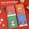 Cuaderno de Espiral Navideño Estudiante Mini Portátil Regalo de Navidad Nota Cuaderno Pequeño Cuaderno de Bolsillo