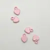 Colgante en Forma de Corazón, Encanto de Dibujos Animados Coloridos Pintado, Material DIY para Cadena de Teléfono, Accesorios de Joyería, Componentes de Aleación, Collar