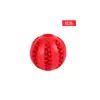 Amazon brinquedo de bola para pet brinquedo para cachorro bola de borracha resistente à mordida limpeza de dentes bola com vazamento de ração brinquedo de bola para cachorro atacado