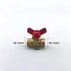Válvula de bola neumática de 2 minutos 3/8" 1/2" rosca macho/hembra válvula de bola de dos piezas válvula de bola de rosca macho válvula de aire comprimido válvula de agua
