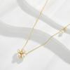 Colar de pérolas trevo da sorte estilo luxo leve moderno corrente de clavícula personalizada de alta qualidade colar clássico popular elegante