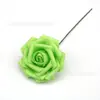 En stock de fábrica rosa de simulación de 8 cm con tallo flor de espuma de PE accesorios para caja de dulces de boda Flores para sostener en San Valentín