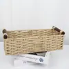 Cesta Organizadora y de Almacenamiento de Escritorio Transfronteriza, Cesta de Almacenamiento de Cuerda de Papel, Caja de Almacenamiento de Ratán, Cesta de Almacenamiento de Juguetes y Snacks de Tela