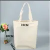 Bolsa de lona blanca bolsa de mano entrenamiento academia de repaso bolsa de mano en blanco personalizada bolsa de tela diy estudiante sentido de último año